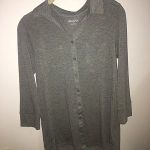 Gray Quarter Sleeve Top